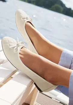 Балетки LASCANA, бежевый