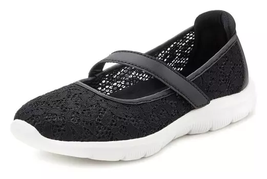 Балетки LASCANA Classic Flats, черный