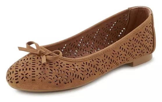 Балетки Lascana, кэмел