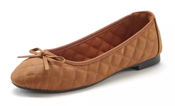 Балетки LASCANA, коричневый