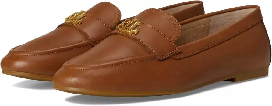 Балетки Lauren Ralph Lauren Averi III Burnished Leather Loafer, цвет Deep Saddle Tan