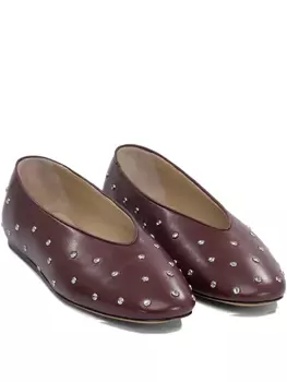 Балетки Le Monde Beryl, украшенные кристаллами, красный