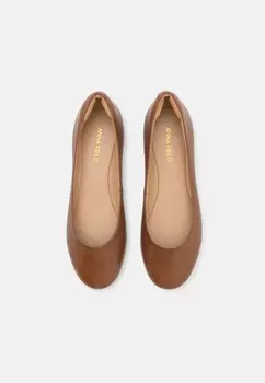 Балетки LEATHER Anna Field, коньяк