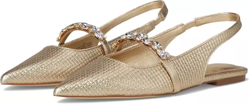 Балетки Lilly Pulitzer Tamara Slingback, цвет Gold Metalic