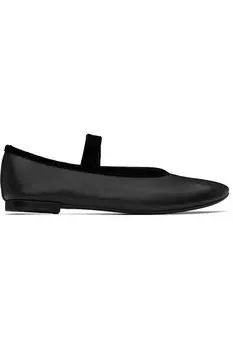 Балетки Lilouh на резиновой подошве в стиле Mary Jane Repetto, черный
