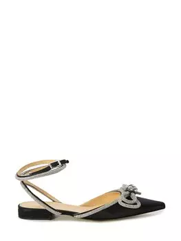 Балетки Mach&Mach Double Bow, черный