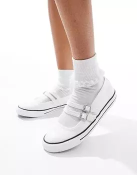 Балетки Мэри Джейн Чака Тейлора All Star белого цвета Converse