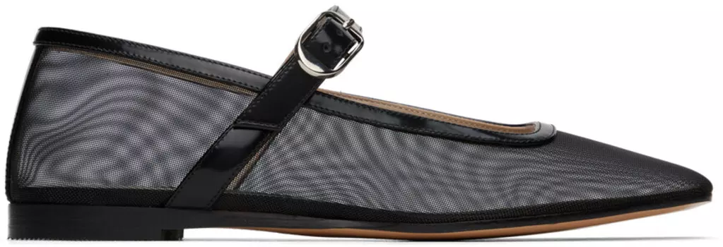 Балетки Мэри Джейн из сетчатой ткани Le Monde Beryl, черный