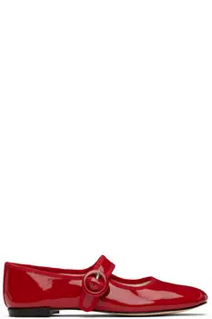 Балетки Мэри Джейн красного цвета Georgia Square-Toe Repetto