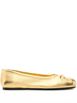 Балетки Marni с бантом, золотой