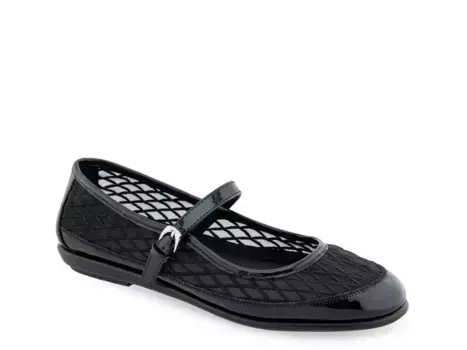 Балетки Mary Jane Flat Aerosoles, Black Mesh