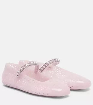 Балетки Mary Jane из искусственной кожи с желейными украшениями Jimmy Choo, Cotton Can