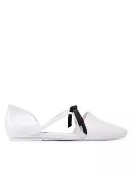 Балетки Melissa Pointy Stripe Jason 33435 Blanco, белый