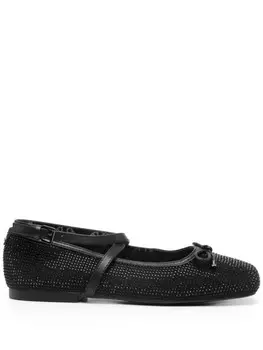 Балетки Michael Michael Kors, украшенные стразами, черный