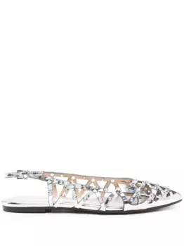 Балетки Mirror Ash, серебяный