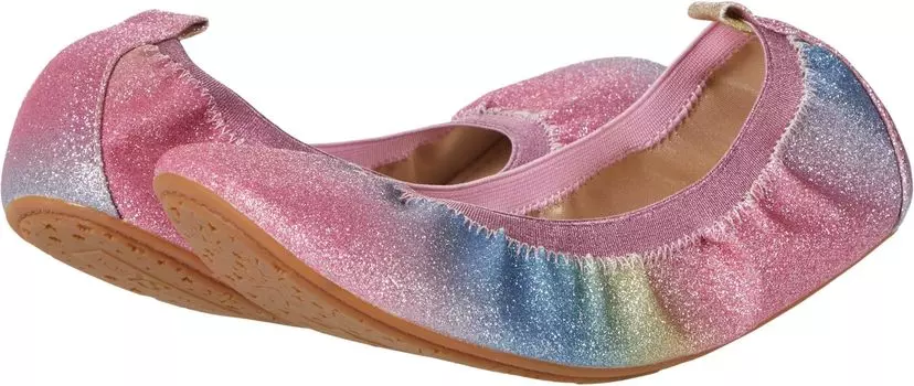 Балетки Miss Samara Yosi Samra, цвет Pastel Rainbow Glitter 1