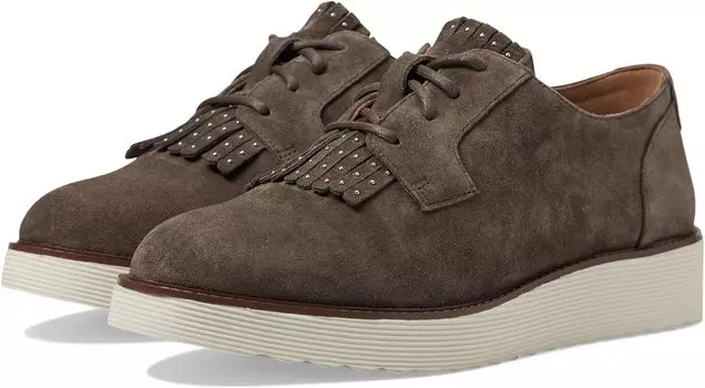 Балетки Mitzi Kiltie Oxford Johnston & Murphy, цвет Dark Gray Suede