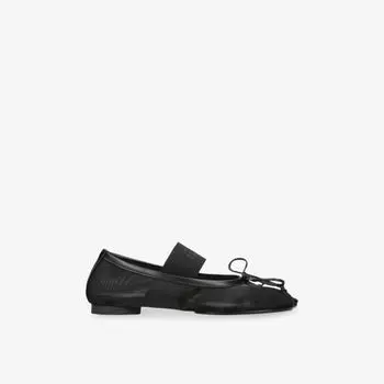 Балетки Mm6 с анатомической сетчатой вставкой, черный