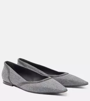 Балетки Monili Brunello Cucinelli, серый
