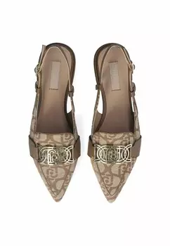 Балетки MONOGRAM-PATTERNED LIU JO, коричневый