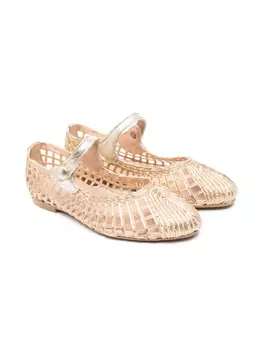 Балетки на плоской подошве Eli1957, золотой
