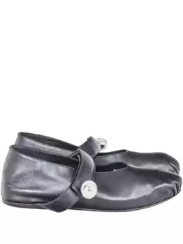 Балетки на плоской подошве Gloria Coelho, черный