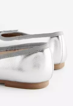Балетки Next, серебро