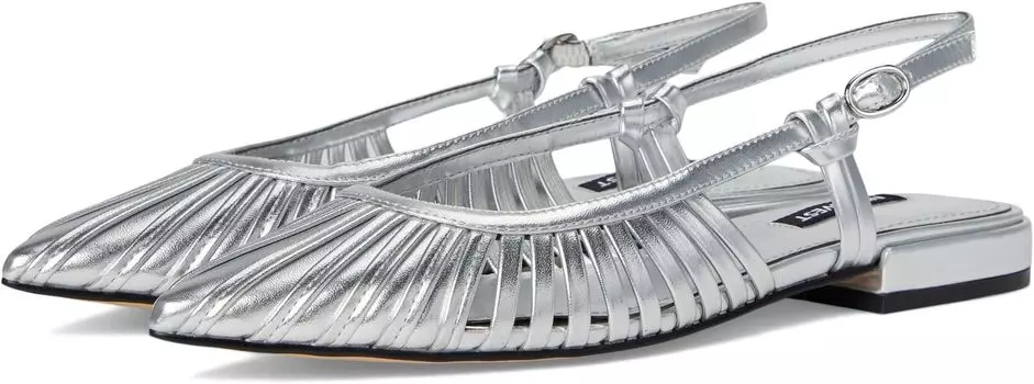 Балетки Nine West Duria, серебряный