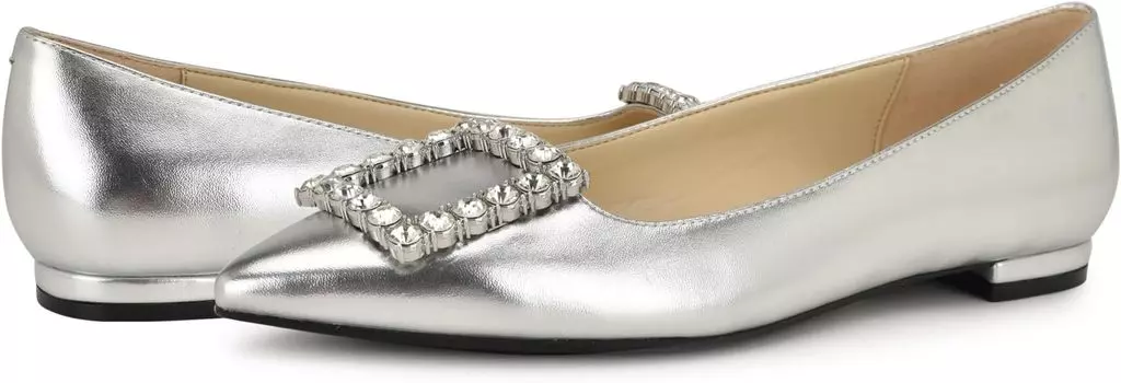Балетки Nine West Jesikes, серебряный