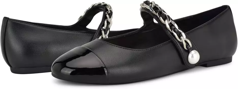 Балетки Nine West Platy, цвет Black Multi