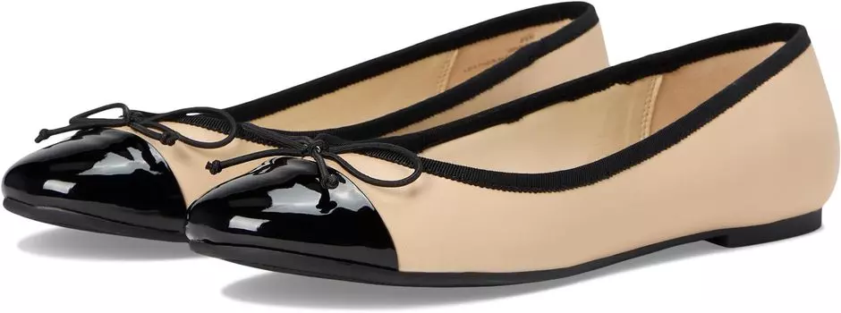 Балетки Nine West Prosep, цвет Light Natural Leather/Black Multi