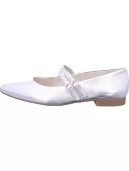 Балетки Paul Green Ballet Flats with Strap, серебряный