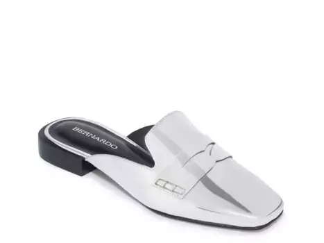 Балетки Penny Mule Bernardo, серебряный/металлик