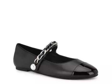 Балетки Platy Mary Jane Flat Nine West, черный