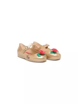 Балетки принцессы Диснея от Mini Melissa, золотой