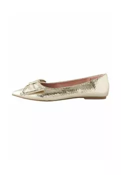 Балетки REGULAR FIT - FOREVER COMFORT POINT TOE BOW Next, золотой
