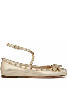 Балетки Rockstud VALENTINO GARAVANI, золотой