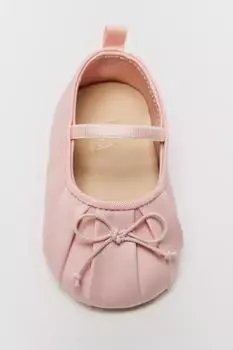Балетки с бантиком ZARA, розовый