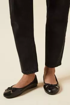 Балетки с бантом Dorothy Perkins, черный