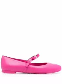 Балетки с бантом Ferragamo, розовый