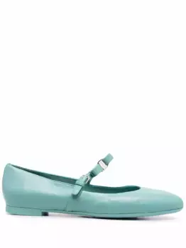 Балетки с бантом Ferragamo, синий