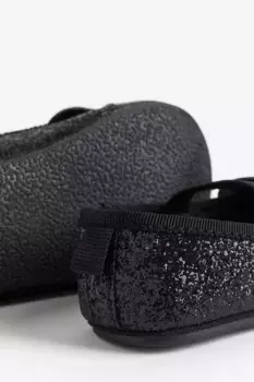 Балетки с бантом H&M, черный