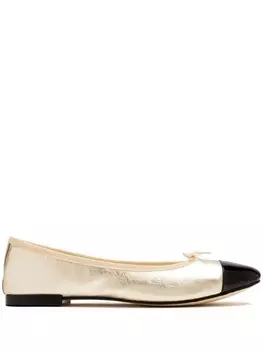 Балетки с бантом Repetto, золотой