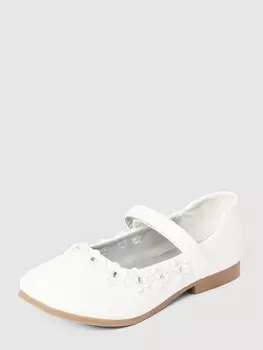 Балетки с декоративными аппликациями Happy Girls, экрю