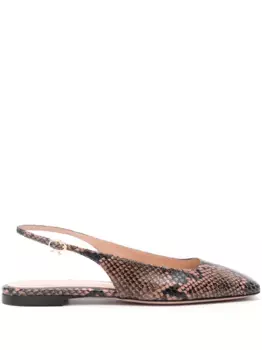 Балетки с квадратным носком Gianvito Rossi, черный