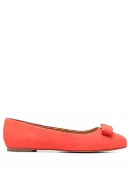 Балетки с логотипом Ferragamo, красный
