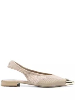 Балетки с люрексом PINKO, коричневый