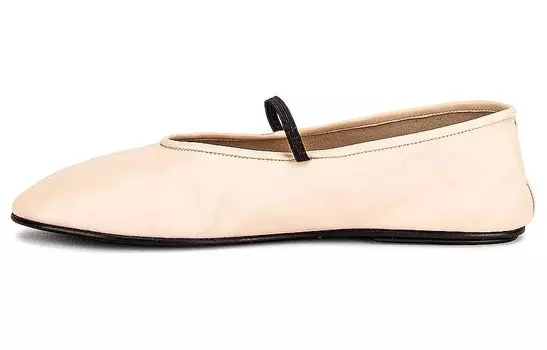Балетки с миндалевидным носком и эластичными ремешками The Row
