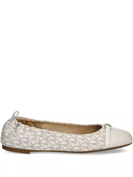 Балетки с монограммой Michael Michael Kors, нейтральный