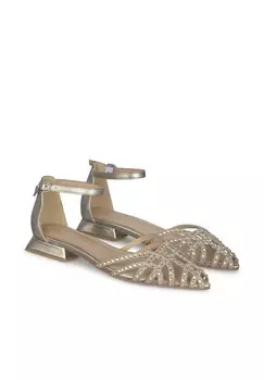 Балетки с пряжкой Alma en Pena, бронза